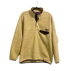 Patagonia Synchilla Snap T Fleece Pullover Oatmeal Men's Large Gorpcore Outdoor